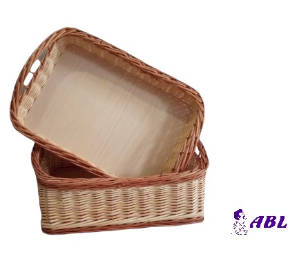 CESTO MIMBRE 44X29X10cm de altura