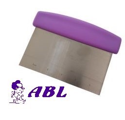 RASQUETA INOX RIGIDA 15X11CM PUÑO LILA REF 01458